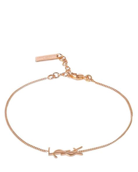 ysl bracelet rose gold|saint laurent gold bracelet.